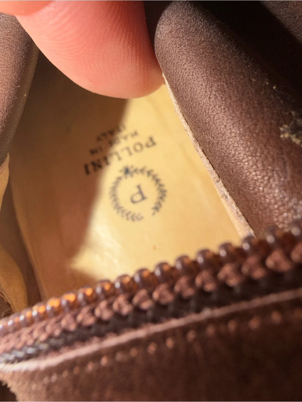 Pollini Dark Brown Suede Over-the-Knee Zip Boots